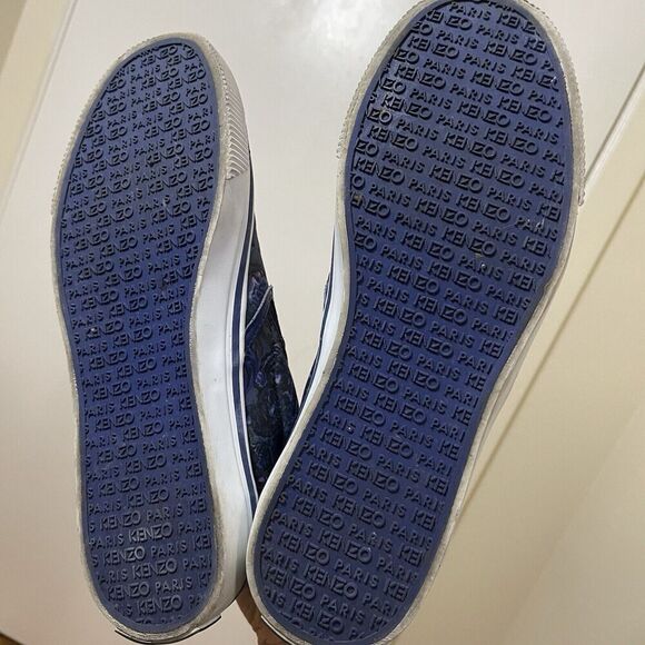 KENZO blue tiger canvas slip on sneaker shoes size 37 - Picture 6 of 7
